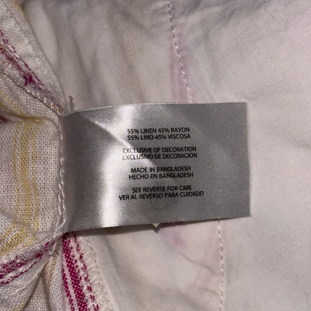 NWT GAP- Women's Striped Pull-on Linen Short - Picture 9 of 9